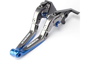 Anyway Leve Freno Frizione Per CB500X CB 500 2013-2018 Accessori moto leve pieghevoli estensibili in alluminio(Titanio+Blu)