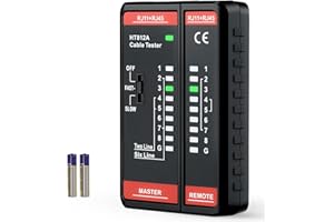 Mcbazel Network Cable Tester RJ11 RJ45 Ethernet LAN NetworkTester for RJ11 RJ45, Portable Line tester for Continuity Check, Telephone Line Finder, LAN tester, telephone cabel