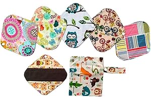 UNBRANDED 6PCS Charcoal Bamboo Menstrual Pads Panty Liner (SC6+1)