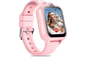 DDIOYIUR Smartwatch Bambini GPS 4G con WiFi Videochiamata SOS Camera Impermeabile Messaggio Sveglia Cronometro Modalità Classe Lettore Musicale Notifica Vibrazione Regalo per Ragazzi e Ragazze.