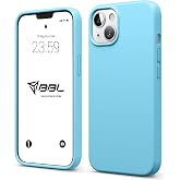 Babilden iPhone Kılıf İnce Sıvı Silikon 3 Katmanlı Tam Kaplamalı Yumuşak Jel Kau&ccedil;uk Kılıf Kapak, Deniz Mavisi (iPhone 15 13)