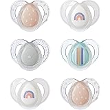 Tommee Tippee Night Time Ciucci che brillano al buio, Design Simmetrico Ortodontico, in Silicone Privo di BPA, 6-18 Mesi, Con