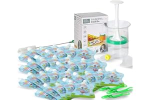 FILL N SQUEEZE BABY FOOD MADE SQUEEZEE Fill n Squeeze Baby Food Maker,35 Reusable Food Pouches & 3 Weaning Pouch Spoon