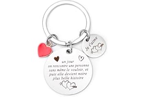LXSAZP Cadeau Saint Valentin Pour Homme Femme Porte Clef Amoureux Idee Cadeau Couple Original Cadeau St Valentin Homme Cadeau Saint Valentin Femme Porte Clef Couple Cadeaux Saint Valentin Porte Clef Voiture