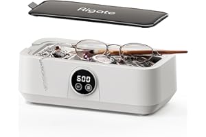 RIGATE Ultrasonic Cleaner 500 ml | 46 kHz 360° Deep Cleaning | 600S Continuous Operation | Energy Saving & Safe | For Jewellery, Glasses, Watches, Dentures | Home Use