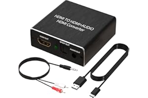 Ozvavzk HDMI Audio Extractor 4K HDMI optyczny rozdzielacz adapter Toslink SPDIF 3,5 mm Stereo L/R Audio Out obsługa 5.1 HDCP 3D 1080P Dolby Digital DTS PCM