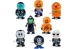 SUNSK Giocattolo da sollevamento per Halloween, per bambini, giocattolo da sollevamento a forma di zucca, fantasma, teschio, pirata, strega, per Halloween, feste, bambini, regalo Goody Bag 8 pezzi