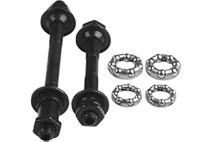 CLOUDPOWER Componenti per mozzi per bicicletta, set asse anteriore e posteriore da 1/4 3/16 mozzo ruota in acciaio mozzo per bici con cuscinetti a sfera e mozzi