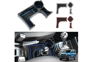 CDEFG Vano Portaoggetti da Bracciolo per Jimny, Scatola di Controllo Centrale del Bracciolo Scatola di Immagazzinaggio Jimny JB64 JB74 MT con tappetino antiscivolo Accessori Interni per auto