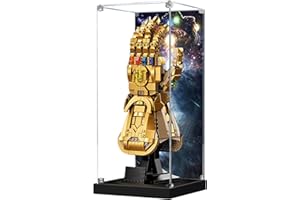 ICUANUTY Vitrina acrílica para Lego 76191 Infinity Gauntlet Building Set, caja de exhibición a prueba de polvo para modelos coleccionables (solo funda)