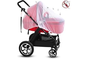 KIKISML Zanzariera Universale per Passeggino, Zanzariera Traspirante Passeggino per Neonati Protezione Anti-Insetti per Carrozzina, Passeggino, Navicella da Passeggino