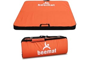 BEEMAT Widdop Bouldering Crash Pad [Each] • An ultralight yet sturdy mat for use in light bouldering activities • Orange/Black