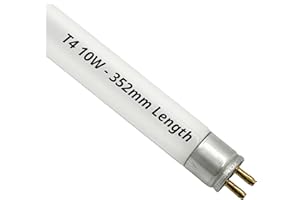LevoLutz T4 10W Fluorescent Tube Under Cabinet Kitchen Light Bulbs - 3400k Soft White, 352mm Including Pins / 338mm Excluding Pin. G5 Cap 2-Pin Base, High Efficiency Lamps.