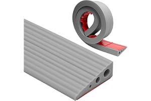 WAPASEZYAR Rampa progowa, 100 x 6,5 x 2,5 cm, rampa progowa dla wózków inwalidzkich, PCW, antypoślizgowa powierzchnia, gumowa rampa najazdowa, rampa progowa do wózka inwalidzkiego, wózka dziecięcego, chodzika