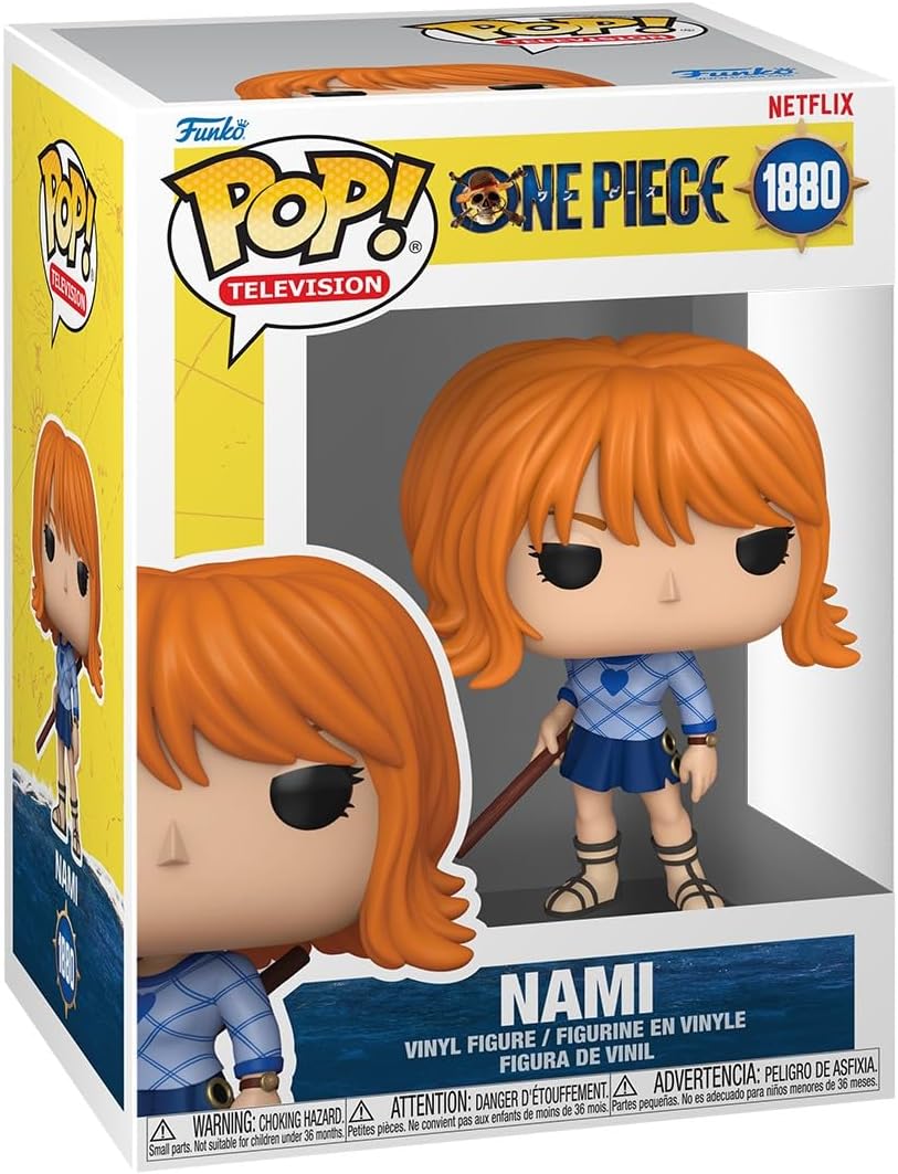 Funko Pop! Television: Netflix - One Piece - Nami - Figura de Vinilo Coleccionable - Idea de Regalo - Mercancía Oficial - Juguetes para niños y Adultos - Figura Modelo para coleccionistas