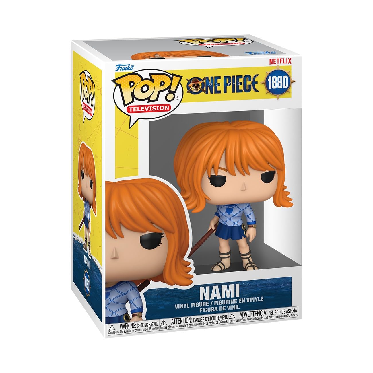 Funko Pop! Television: Netflix - One Piece - Nami - Figura de Vinilo Coleccionable - Idea de Regalo - Mercancía Oficial - Juguetes para niños y Adultos - Figura Modelo para coleccionistas - 1