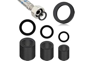 BOHUIZ 48 Stück Dichtungsringe Set, 12/15/20mm Gummischlauchringe Dichtungsringe für Wasserhahn O-Ring Dichtringe Gummi Schlauch Unterlegscheiben für Brausekopf Wasserhähne Brauseschlauch
