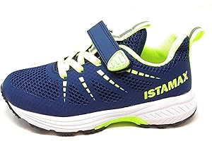 Istamax Scarpa Sportiva Modello IMAA3807 Blu Giallo Neon a Lacci Elastici e Strappo