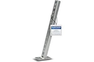 Schienenkonsole Wandträger 150 bis 500 mm Auslegerkonsole Schwerlastträger Träger swettews Silber verzinkter Stahl Wandmontage