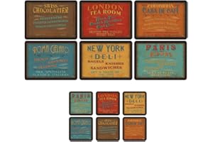 PIMPERNEL-PORTMEIRION Pimpernel Lunchtime, 6 Placemats + 6 Coasters