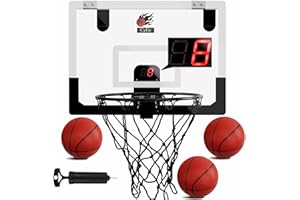 CYFIE Canasta de Baloncesto para Niños Mini Canasta Baloncesto Canastas de Baloncesto Interiores y Exteriores con Función de Puntuación y Balón