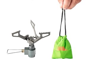 Kader Camp Stove 3000T Ultra-light 25g Titanium Alloy Camping Stove Gas Stoves Outdoor Cooker Outdoor Stove Gas Stove Portable for Picnic (Brs-3000T)