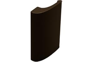 CC-STYLE CC-Shopping - Balcony Door Handle Luxury - for Outdoor Use - Aluminium - Extremely Stable - Includes 2 Mounting Screws - Cabinet Handle - Furniture Handle - (Brown - RAL 8019)