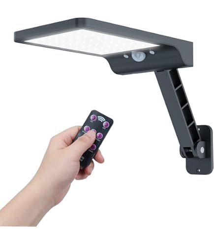 Spot Led D'Extérieur Solaire Avec Capteur De Mouvement, Ip66, Étanche, Projecteurs Solaires À