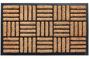 Pro Home Door Mat 40x60cm – Non-Slip Coir Door Mats with Durable Rubber Base – Tough Door Mats Outdoor for Rain, Mud, and Daily Foot Traffic at Entryway, Garden or Back Door (Pack of 1)