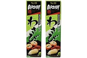 S ET B Lot de 2 WASABI - Moutarde / Pâte japonaise pour suchis S&B