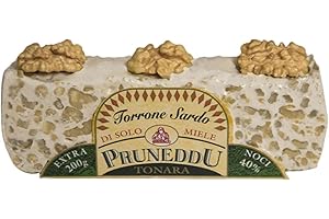 PRUNEDDU Torrone di miele 40 % di noci 200 gr