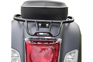 TAZGANTAX Motorrad-Heckgepäckträger kompatibel mit Vespa GTS300 GTS250 GTV300 GTS 300 250 GTV 300 GTS-250 GTS-300 GTV-300 2008-2022 Heckgepäckträger Gepäckträger Beifahrerhaltegriff (Schwarz)