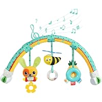 Arche D'éveil Bébé 2 En 1 Avec Jouets Suspendus - Pour Poussette, Siège Auto, Lit, 0-9 Mois - 7