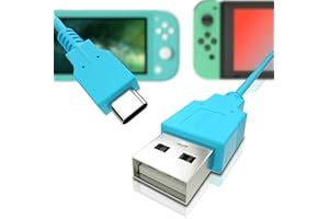 HEATFUN USB C Charger for Nintendo Switch, Fast Charging Cable for Nintendo Switch, MacBook, Pixel C, LG Nexus 5X G5, Nexus 6P/P9 Plus, One Plus 2, Sony XZ and More - Blue (4.92ft)