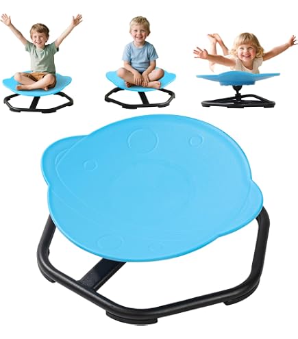 Chaise Pivotante Sensorielle Pour Enfants - 360° - Équilibre Et Coordination - Capacité 100 Kg - Intérieur Et Extérieur