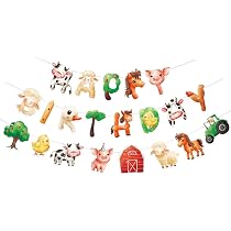 WERNNSAI Bauernhof Tier Geburtstag Banner - HAPPY B Produktbild-Vorschau 11