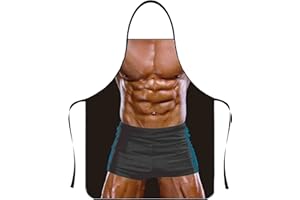 CNNBYYDS Tablier Cuisine Homme Humour Tablier Femme Idée Cadeau Rigolo Original Drole Empêchent la Poussière et l'Huile Sexy Creative Fêtes d'Anniversaire Enterrements Vie Jeune Fille Barbecue