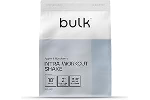 ‎BULK Bulk Complete Intra-Workout, BCAAs, verzweigtkettige Aminosäuren, Citrullin, Glutamin, BCAA Pulver, Aminosäuren, Apfel und Himbeere, 500 g