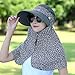 Produktbild Sommer Visor weiblichen Sonnenschutz gap Radfahren Outdoor folding beach H¨¹te weibliche Sommer groen schwarzen Gesicht Sommer entlang der Hut sind Code (-ZIP) erhhen Gesicht wischt - Dunkelgr¨¹n