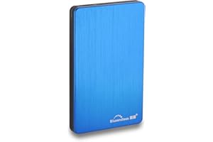 Blueendless Disco Duro Externo 2.5" USB3.0 Almacenamiento De Disco Duro Portátil Ultrafino Compatible con Mac, PC, Laptop, MacBook,(Azul, 500, GB)
