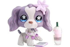 NEFLUM MiniToy lps Pets Shop, Old G2 lps Figure with Little Pets Collectable with lps Accessories (lps Cocker Spaniel 1209)