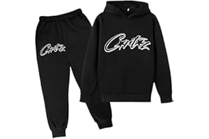 FUXINGHUAYA 2 Piezas Chándal Niño Chandal Niños Otoño Invierno Sudadera con Capucha y Jogger Pantalones Niños Conjunto de Ropa Deportiva para 2-15 Años