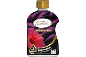 Spuma di Sciampagna - Profumatore Bucato Lavatrice e Asciugatrice con Oli Essenziali, Fragranza Prezioso Ibisco Efficace Fino a 12 Settimane, 100% Made in Italy - 230 ml