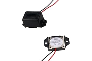 SYCSYH Summer Tonalité constante du Mini-avertisseur électronique DC 12V 85dB Buzzer 12v für vielseitige Anwendungen Warner Radarwarner für Auto