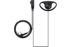 NKTECH – Micro-oreillette type K à 2 broches pour talkie-walkie UV-5R V2+, UV-5RE Plus, UV-5RB, UV-5RTP, GT-3TP, GT-5TP, UV-82HP, BF-F8HP, UV-82 BF-888S, Puxing, Wouxun, TYT, HYT, Kenwood