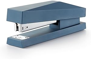 Miquelrius - Hefter, Heftklammerkompatibel 24/6, Format 122 x 60 x 76,5 mm, Kapazität bis zu 20 Blatt, Heftklammergerät Farbe Blau