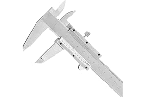 Kesiku Dual Scale Vernier Caliper 200mm, Calipers Measuring Tool, Precision Stainless Steel Vernier Gauge for DIY/Household/Industrial Use, Accuracy 0.05mm