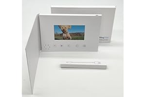 TALKING PRINT VIDEO BROCHURES Upload Your Own Video Card 5" screen, Soft Back, easy to use, unique gift!
