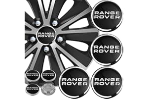 MAALLOP Wheel Emblem Badge Logo Stickers Waterproof, Dustproof, Anti-Rust, Car Hub Centre Caps, Compatible For R.ange Rover 63mm, Set of 4