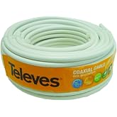 ROHS TELEVES Cable (Roll 20M) Coaxial TV 75OHM White